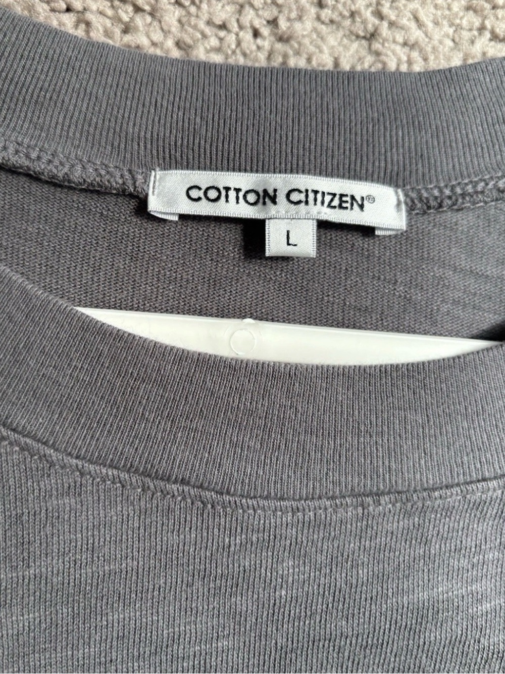 Cotton Citizen DEAL. ❤️ Long Sleeve dress in Charcoal Gray L